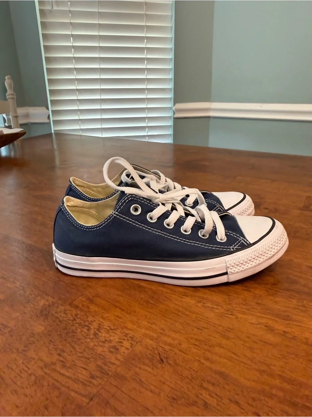 Converse Chuck Taylor All Star Low Top Navy Blue Sneakers Mens 5 Womens 7